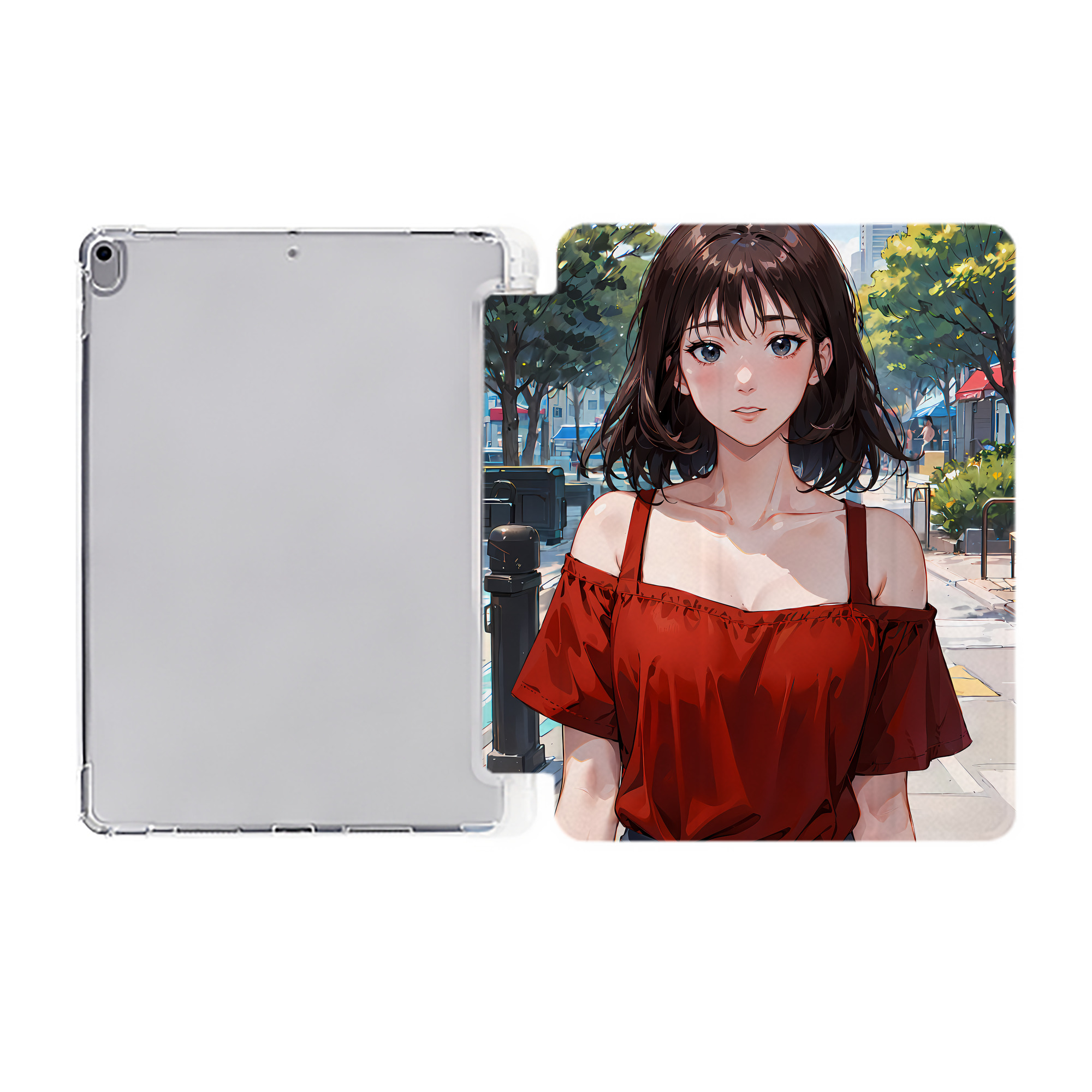（画像用） SLAM DUNK／スラムダンク IPad ケース ペン収納付き 三つ折りスタンド PUレザー×シリコン 対応機種9.5/10.5/10.9インチ